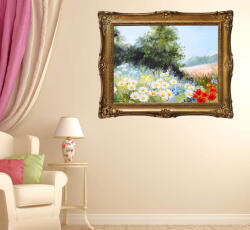 4 Decor Sticker cu efect 3D tablou - Zi de vara pana n seara - 119x93 cm