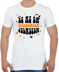 printfashion Halloween jelmez - Férfi póló - Fehér (8753869)