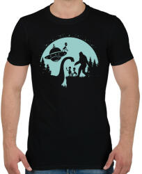 printfashion Idegenek találkozója - Férfi póló - Fekete (8748519)