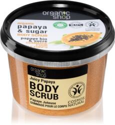 Organic Shop Organic Papaya & Sugar exfoliant de corp cu zahăr 250 ml