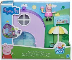 Peppa Pig Set de joaca cu figurine, Peppa Pig, Ziua excursiei la Magazinul de inghetata, F43875L01 Figurina