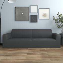 vidaXL Husă elastică pentru canapea 3 locuri poliester jersey antracit (332938)