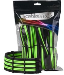 CableMod Set cabluri prelungitoare CableMod PRO ModMesh, cleme incluse, Black/Light Green, CM-PCAB-BKIT-NKKLG-3PK-R
