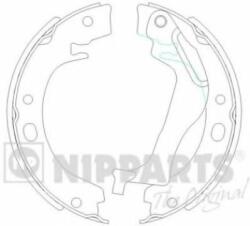 NIPPARTS Set saboti frana, frana de mana TOYOTA COROLLA Wagon (E11) (1997 - 2001) NIPPARTS N3502085