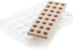 Silikomart Semisfere Ciocolata O 3.1 x H 1.6 cm - Kit Matrita Policarbonat + silicon, 24 cavitati (CH013) (52.913.86.0065) Forma prajituri si ustensile pentru gatit