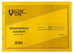VECTRALINE Nyomtatvány személygépkocsi menetlevél VECTRALINE A/4 (DGJ-31) - papir-bolt