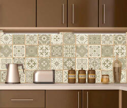 4 Decor Sticker pentru faianta Sepia - 72 buc 10x10 cm