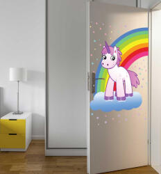 4 Decor Sticker Unicorn si Curcubeu