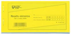 VECTRALINE Nyomtatvány nyugta VECTRALINE 50x2 lapos 1 soros 20 darabos (B15-40/V/07/CS) - papir-bolt