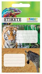 STREET Füzetcímke STREET Animals wild 10 címke/csomag (23326) - papir-bolt