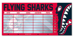 Ars Una Órarend ARS UNA egylapos kétoldalas Flying Sharks (50490011) - papir-bolt