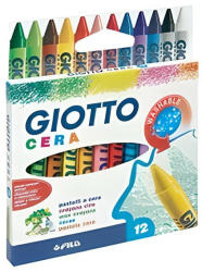 GIOTTO Zsírkréta GIOTTO Cera kerek hegyezett 12 színű (281200) - papir-bolt