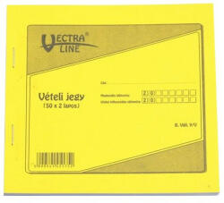 Vectra-line Nyomtatvány vételi jegy VECTRA-LINE 50x2 vegykezelt - papir-bolt