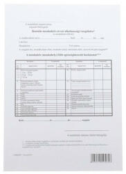 Nyomtatvány beutalási munkaköri orvosi alkalmassági vizsgálatra A/4 (22141) - papir-bolt