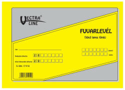 VECTRALINE Nyomtatvány fuvarlevél VECTRALINE 50x3 (DGJ-17/V/50) - papir-bolt