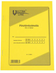 Vectra-line Nyomtatvány pénztárelszámolás VECTRA-LINE A/5 25x2 lapos - papir-bolt