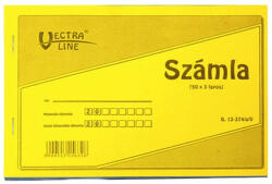 VECTRALINE Nyomtatvány számla VECTRALINE A/5 fekvő 50x3 lapos 1 áfás (B13-374/1/07) - papir-bolt