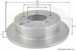 COMLINE Disc frana HYUNDAI TUCSON (JM) (2004 - 2010) COMLINE ADC1066