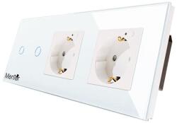 Mentor Kit Priza si Intrerupator Smart Wireless Mentor ES026 2.2 incastrat WiFi 16A 4x1000W (MMDES026-72884)