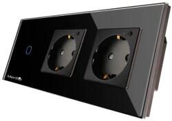 Mentor Kit Priza si Intrerupator Smart Wireless Mentor ES025 2.1 incastrat WiFi 16A 3x1000W (MMDES025-72883)