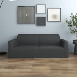 vidaXL Husă elastică pentru canapea 2 locuri poliester jersey antracit (332937)