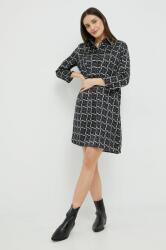 Sisley rochie culoarea negru, mini, drept 9BYY-SUD1DJ_99X