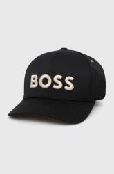 Boss șapcă culoarea negru, cu imprimeu 9BYY-CAM01R_99X
