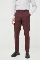 Sisley pantaloni barbati, culoarea bordo, mulata 9BYY-SPM0H8_83X