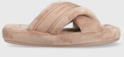 Tommy Hilfiger papuci de casa Comfy Home Slippers With Straps culoarea bej 9BYY-KLD026_80X