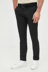 Tommy Hilfiger pantaloni bărbați, culoarea negru, cu fason chinos MW0MW26619 9BYY-SPM01L_99X