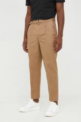 Michael Kors pantaloni barbati, culoarea maro, drept 9BYY-SPM083_88X