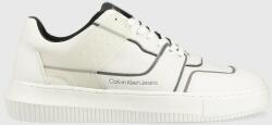 Calvin Klein Jeans sneakers Chunky Cupsole Laceup Low culoarea alb 9BYY-OBM06L_00X