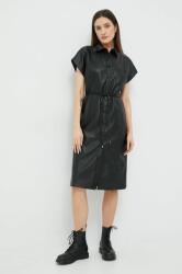 Sisley rochie culoarea negru, mini, drept 9BYY-SUD1DO_99X