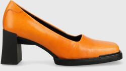 Vagabond Shoemakers bőr flip-flop Edwina narancssárga, magassarkú - narancssárga Női 39