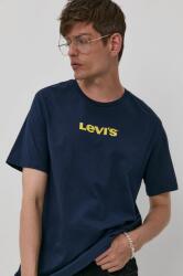 Levi's t-shirt sötétkék, férfi, nyomott mintás - sötétkék XS