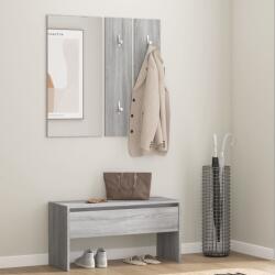 vidaXL Set de mobilier pentru hol, gri sonoma, lemn prelucrat (820479)