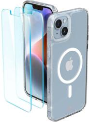 Spigen iPhone 14 Plus Spigen Cyrill Shine MagSafe-kompatibilis Glitter Clear tok és 2db üvegfólia (ACS04942)