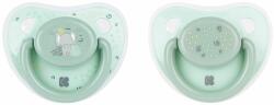 KikkaBoo Suzete din silicon KikkaBoo - Savanna, Mint, 6-18 luni, 2 buc (31303010045)