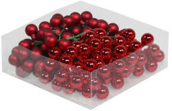 Piros befűzős üveg gömb 2 cm (032329) - topjatekbolt