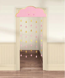 Amscan Baby Girl felhő ajtófüggöny (DPA242685)