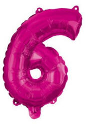 Procos Hot Pink 6-os szám fólia lufi 95 cm (PNN92492)