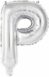 Amscan Silver, Ezüst P betű fólia lufi 45 cm (DPA9909623)