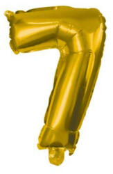 Procos Gold, Arany mini 7-es szám fólia lufi 33 cm (PNN89648)