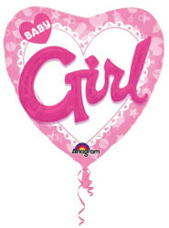 Amscan Baby Girl Fólia lufi 91 cm (DPA3092101)