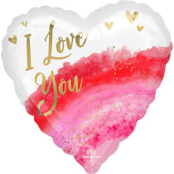 Amscan I love You, Szeretlek fólia lufi 43 cm (DPA4366075)