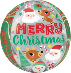 Amscan Merry Christmas Gömb Fólia lufi 40 cm (DPA4204001)