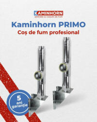 KMH Sistem cos de fum profesional KaminHorn Primo Inox 90 grade, pornire (Diametru: 160 mm, Inaltime: 9 m) (KMH-PRIMO90-160-9)