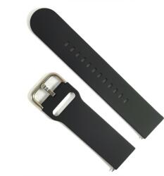 Curea pentru ceas Neagra din Silicon tip SmartWatch - 20mm, 22mm (1ST18)
