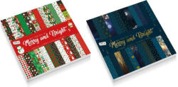 Craft Sensations Mintás papírok, lapok, 20x20cm, 230 g, 24 lap/cs, karácsonyi, 2 féle változat (RMS-CR1169K) - officetrade