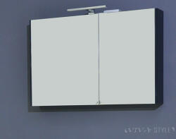 TMP cabinets SHARP 105 - ANTRACIT - Tükrös fürdőszobai szekrény - 100 cm (400230)